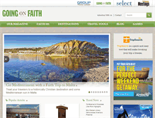 Tablet Screenshot of goingonfaith.com